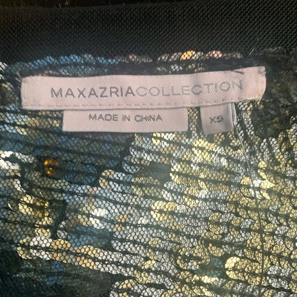 MaxAzria Collection Runway Sequined Tulle Jacket Y2K NWT Gold Black Silver - Picture 8 of 11